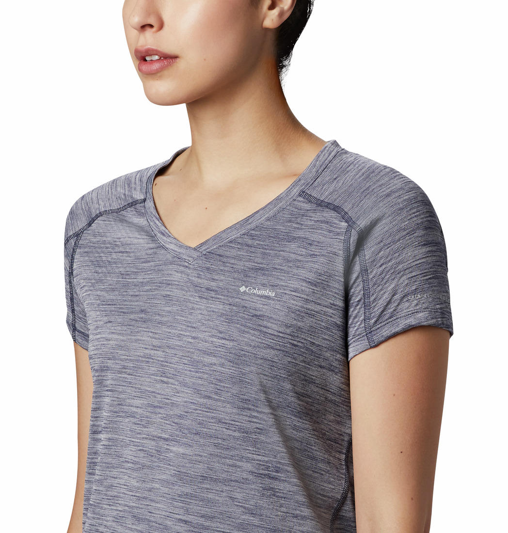 Columbia Women Blue Zero Rules Short Sleeve Shirt (Sun Protection) - Image 2