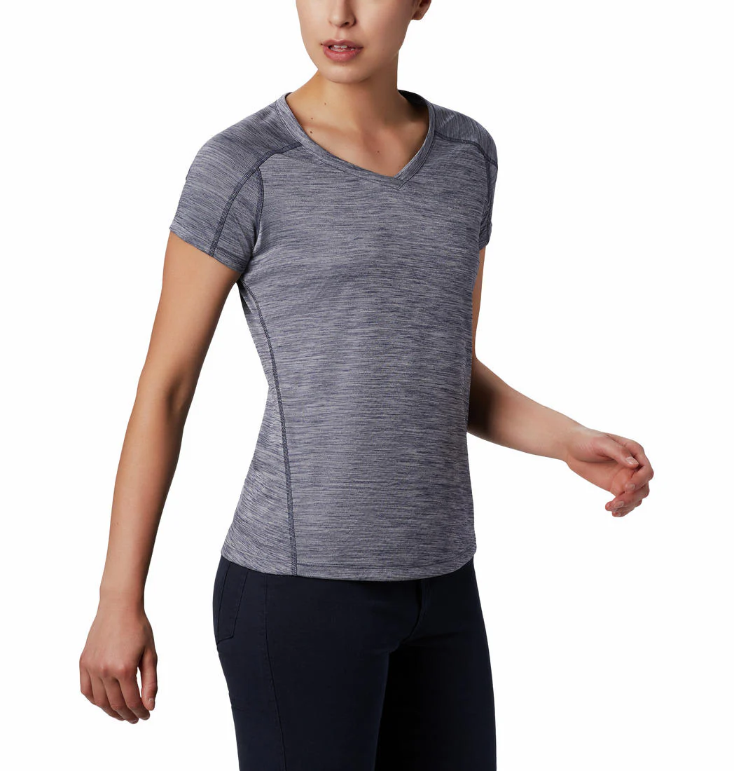 Columbia Women Blue Zero Rules Short Sleeve Shirt (Sun Protection) - Image 4