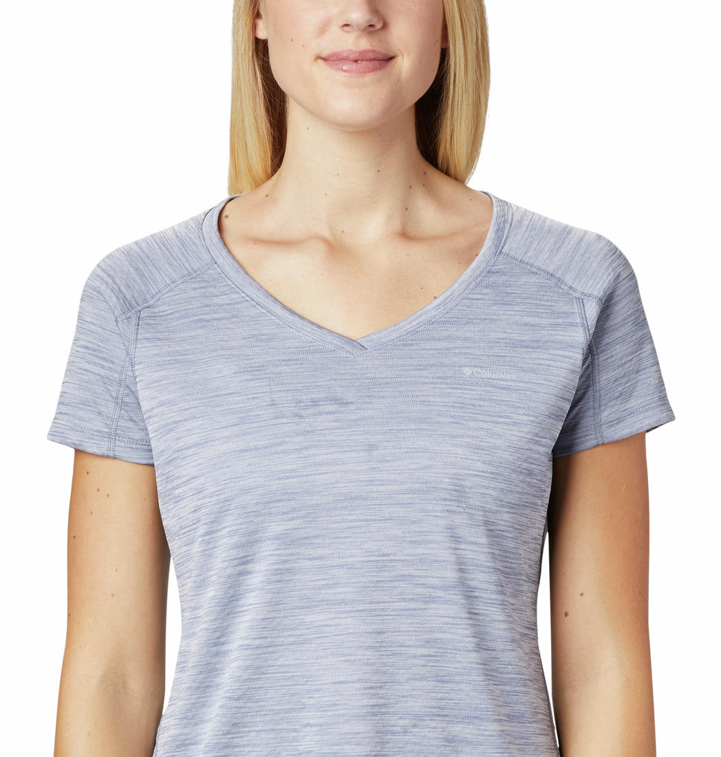 Columbia Women Blue Zero Rules Short Sleeve Shirt (Sun Protection) - Image 4