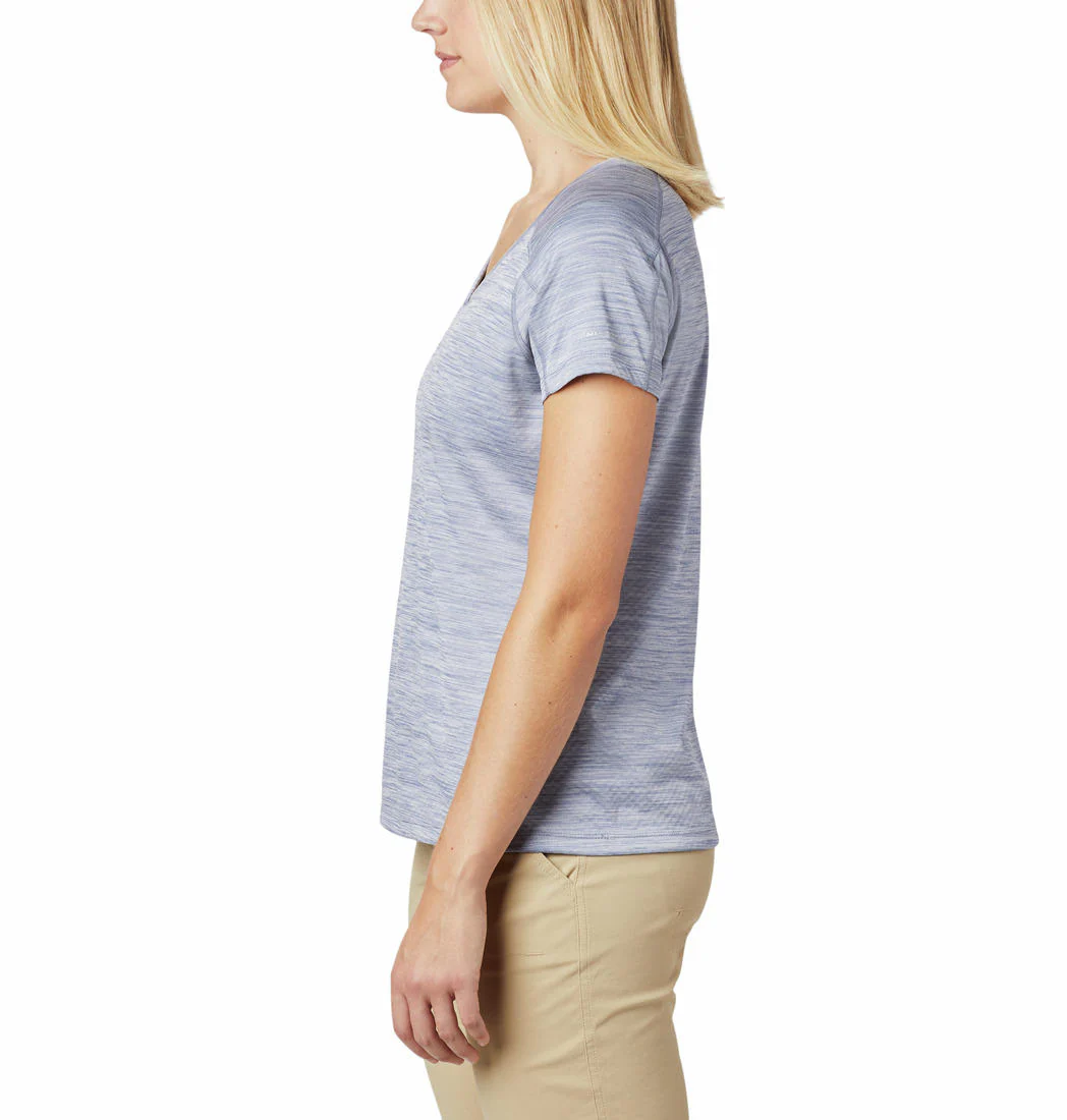 Columbia Women Blue Zero Rules Short Sleeve Shirt (Sun Protection) - Image 5