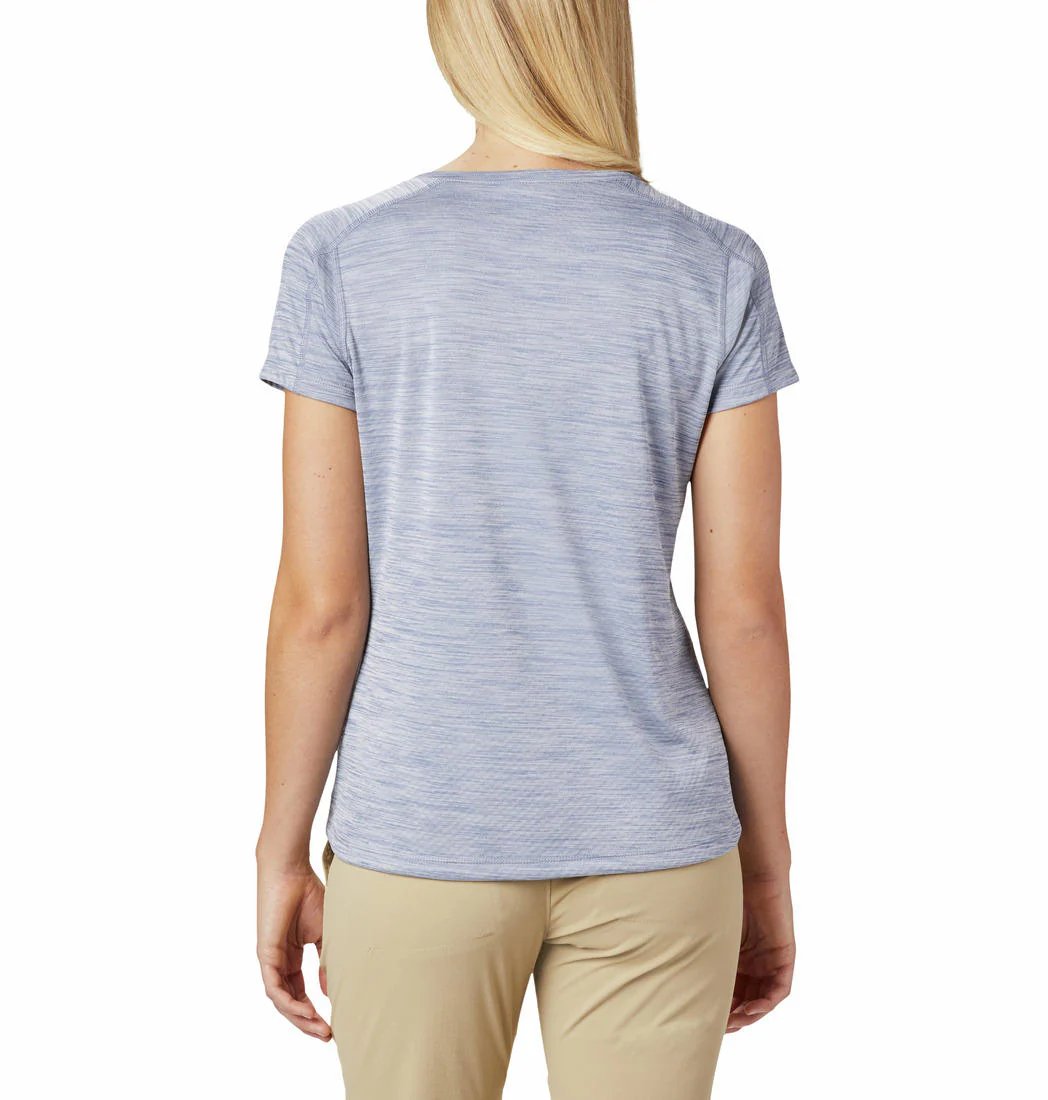 Columbia Women Blue Zero Rules Short Sleeve Shirt (Sun Protection) - Image 6