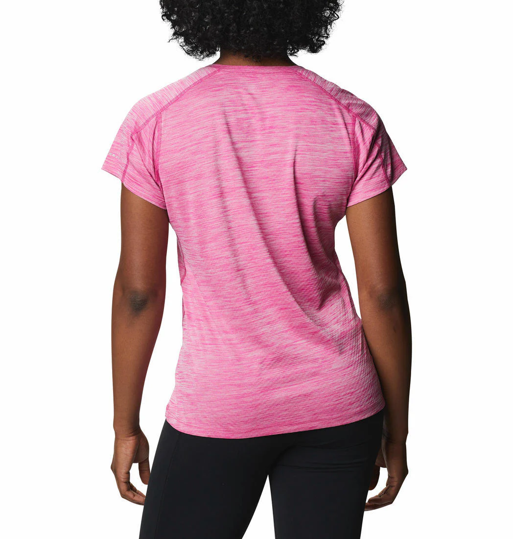 Columbia Women Red Zero Rules Short Sleeve Shirt (Sun Protection) - Image 2