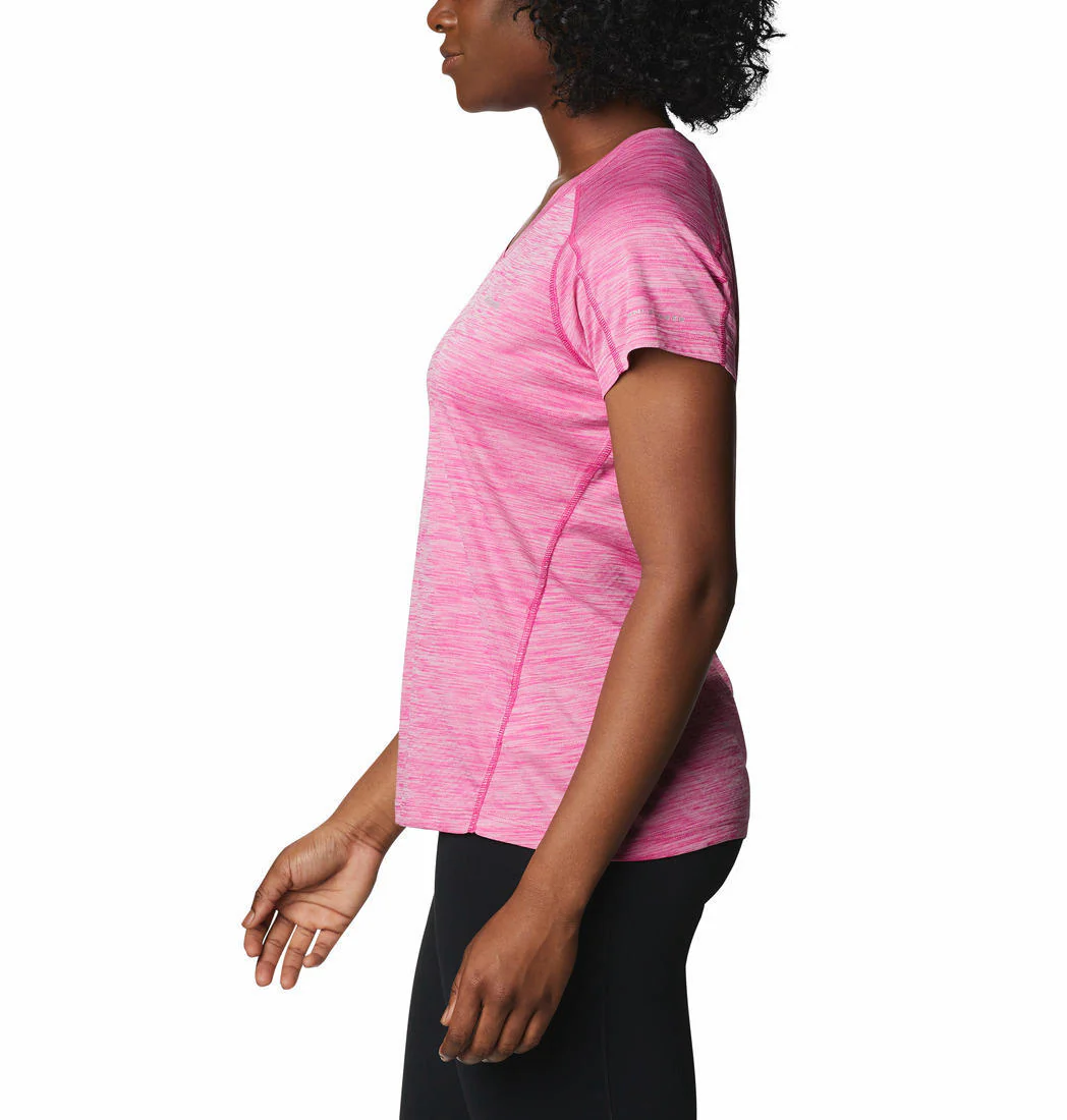 Columbia Women Red Zero Rules Short Sleeve Shirt (Sun Protection) - Image 4