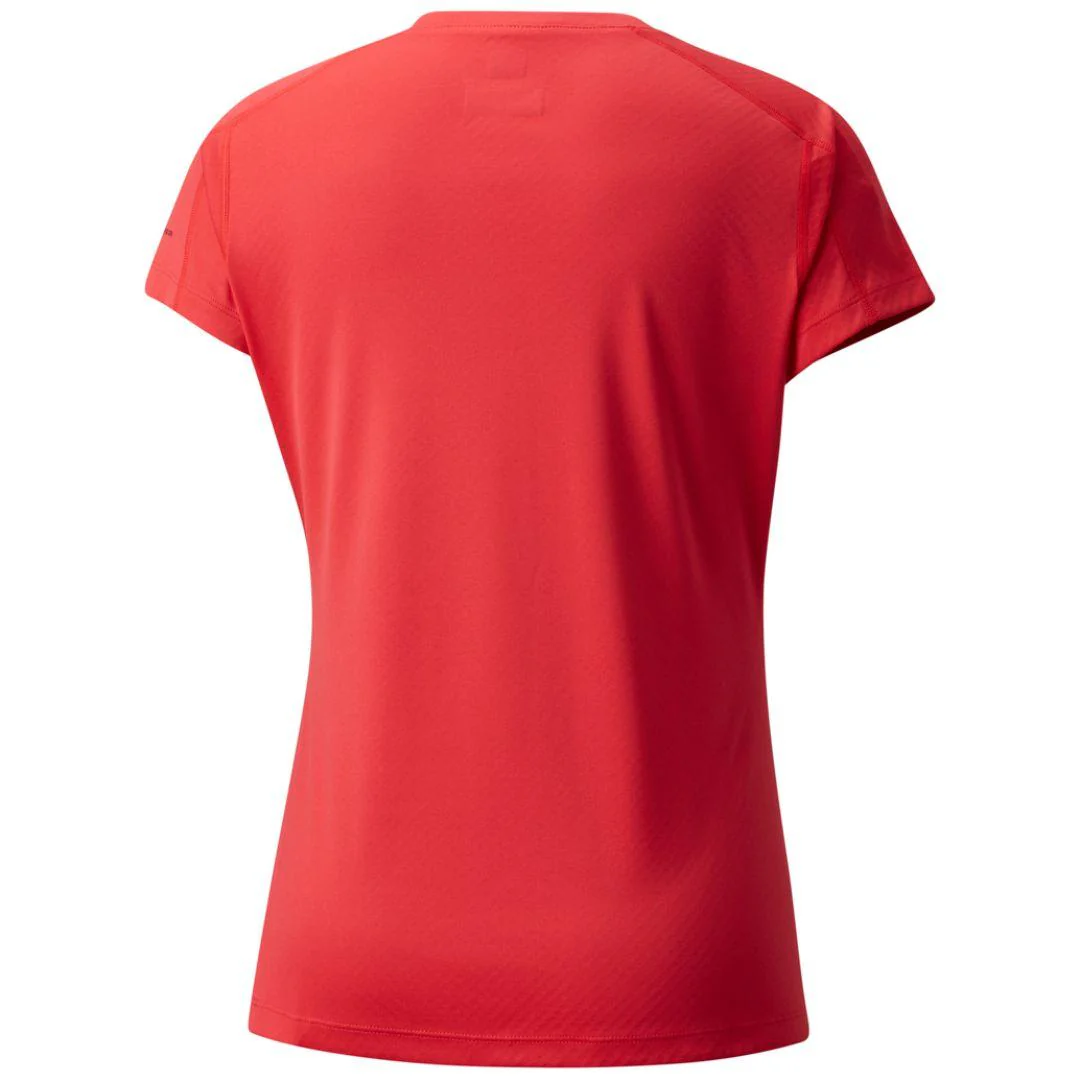 Columbia Women Red Zero Rules Short Sleeve Shirt (Sun Protection) - Image 2