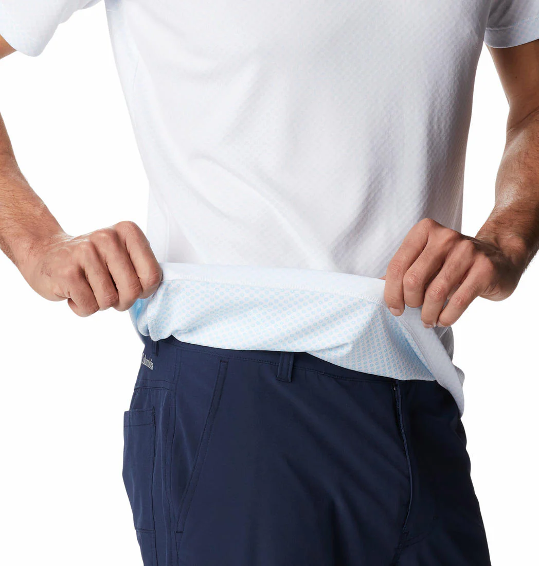 Columbia Men White Zero Rules Short Sleeve Shirt (Sun Protection) - Image 5