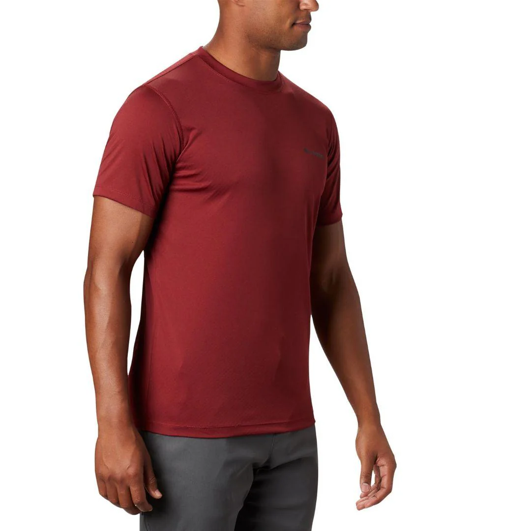 Columbia Men Red Zero Rules Short Sleeve Shirt (Sun Protection) - Image 4