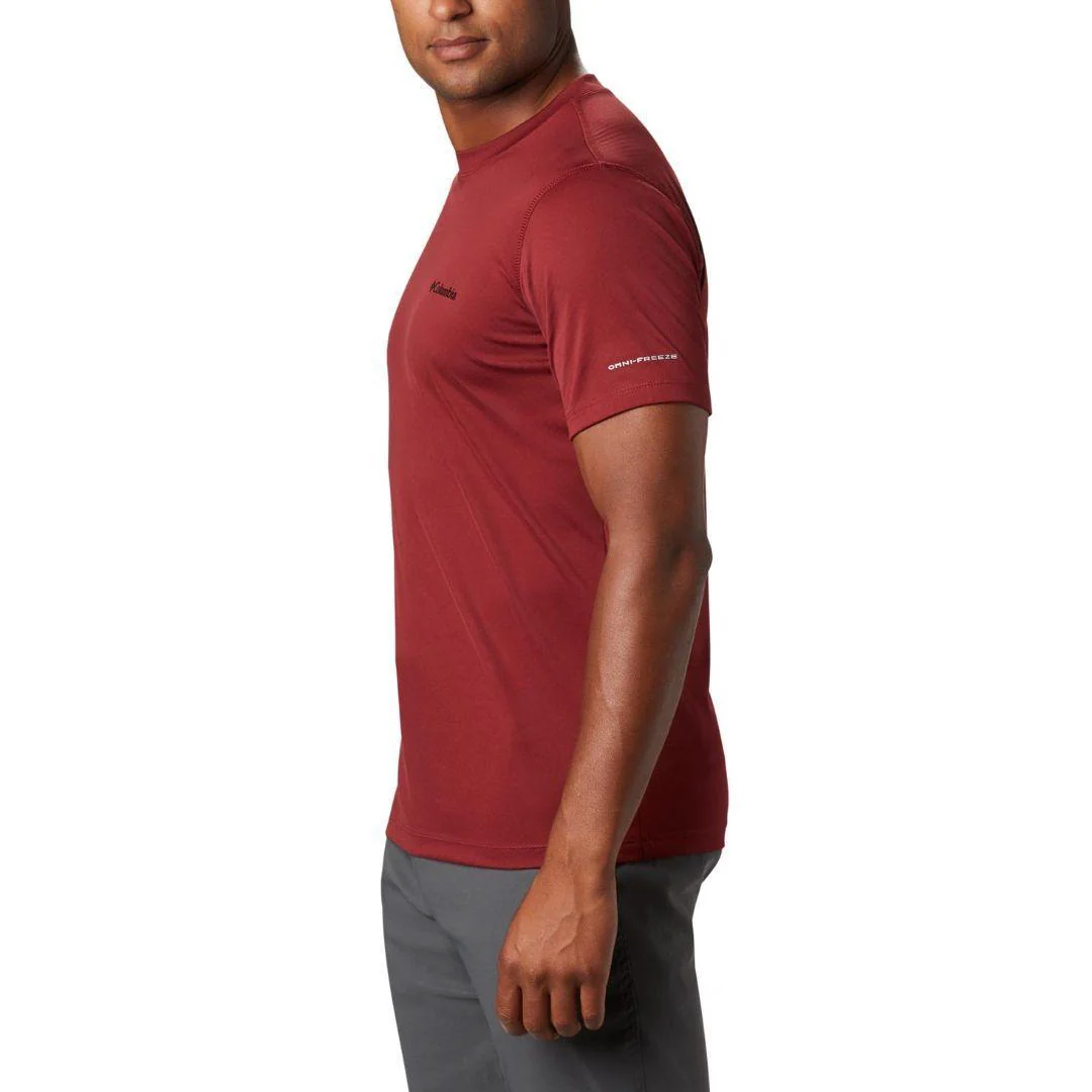 Columbia Men Red Zero Rules Short Sleeve Shirt (Sun Protection) - Image 5