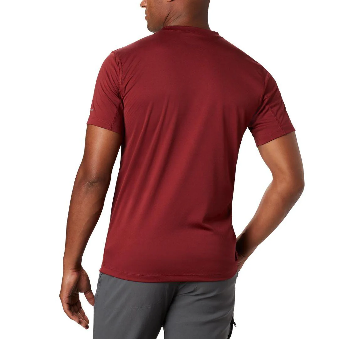 Columbia Men Red Zero Rules Short Sleeve Shirt (Sun Protection) - Image 6