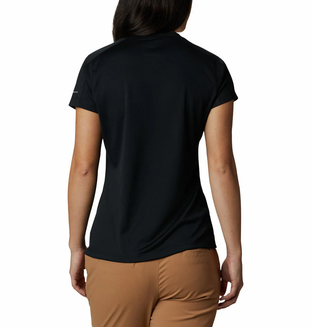 Columbia Women Black Zero Rules Short Sleeve Shirt (Sun Protection) - Image 2