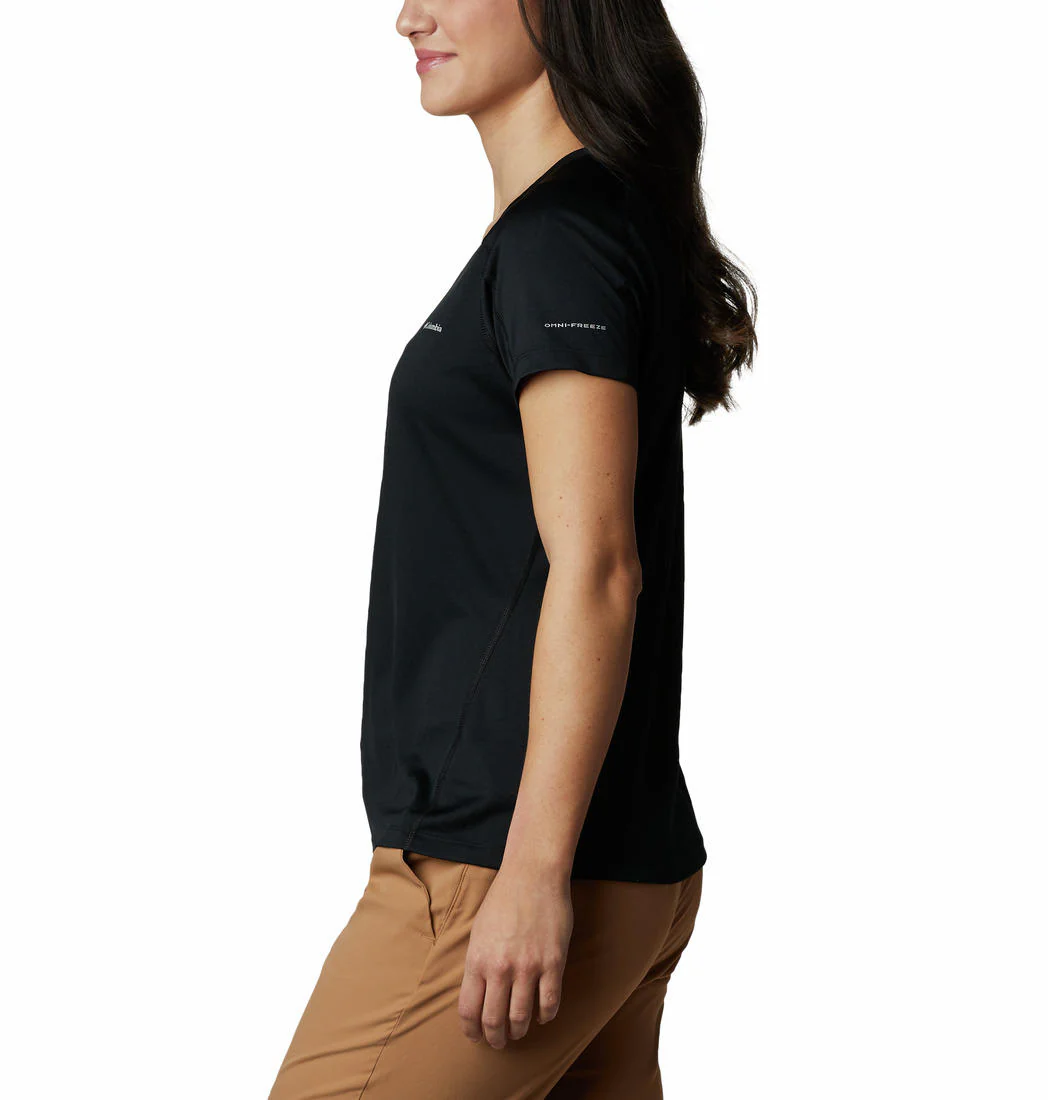 Columbia Women Black Zero Rules Short Sleeve Shirt (Sun Protection) - Image 3