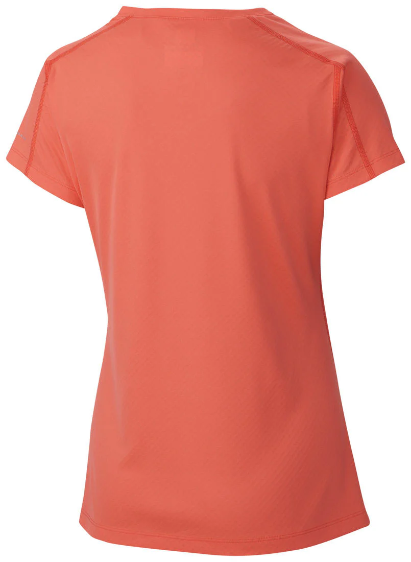 Columbia Women Orange Zero Rules Short Sleeve Shirt (Sun Protection) - Image 2